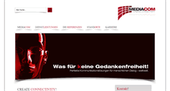 Desktop Screenshot of mediacom-gmbh.de